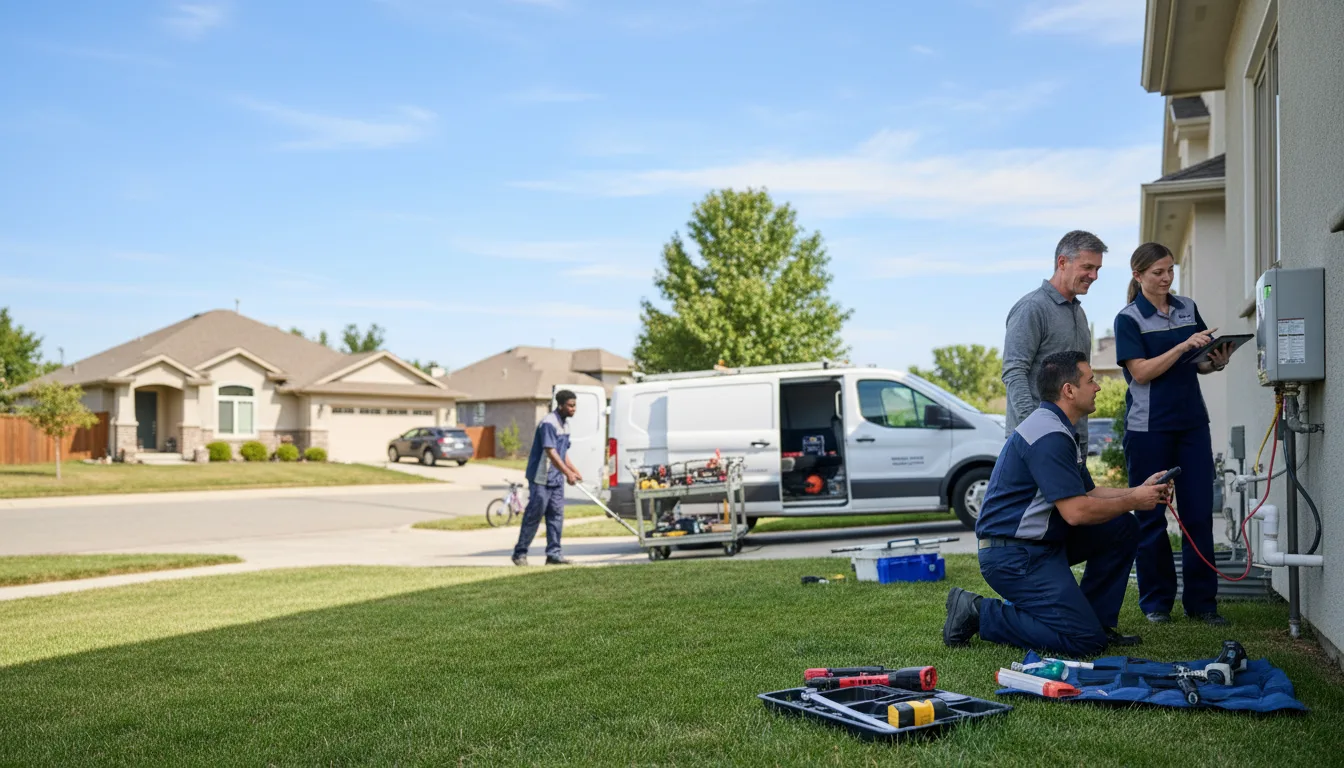 Tankless water heater service in Hye, TX